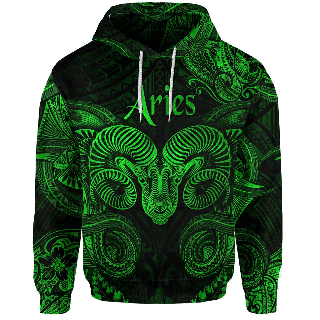 custom-personalised-aries-zodiac-polynesian-hoodie-unique-style-green