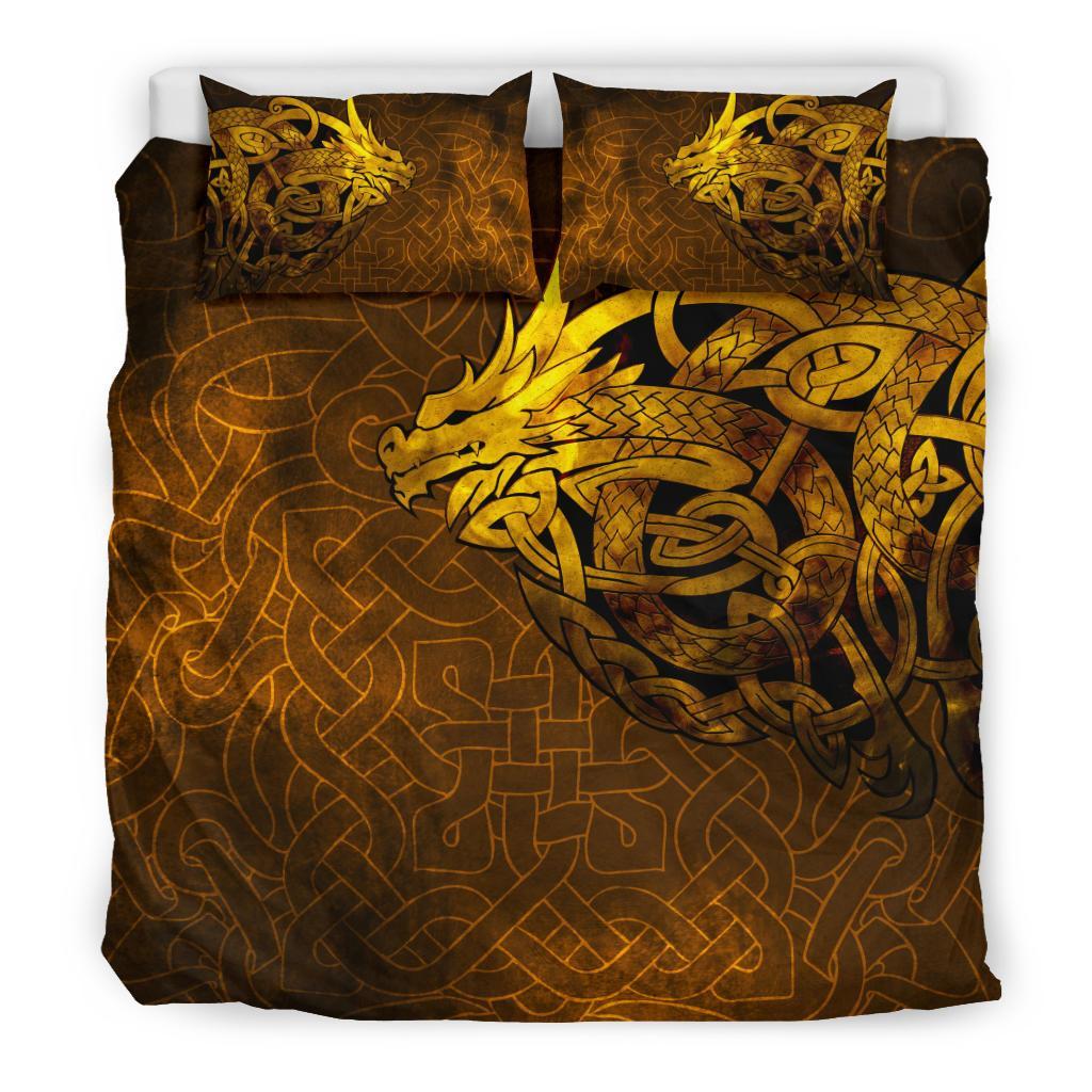 viking-bedding-set-celtic-dragon-tattoo