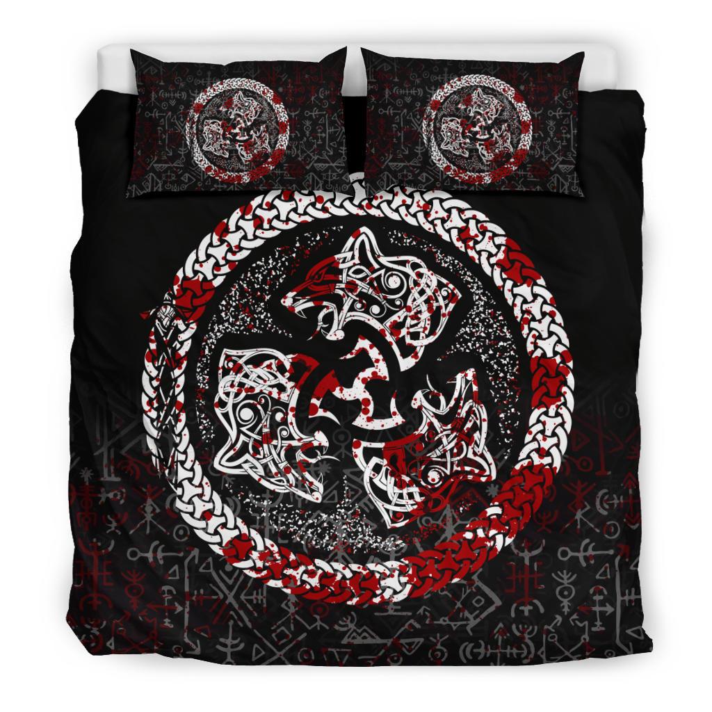 viking-bedding-set-fierce-blood-wolf-symbol-of-a-viking-nordic