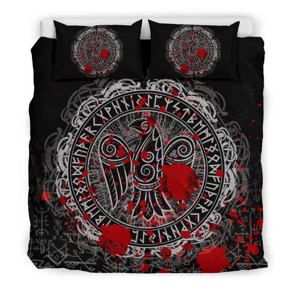 viking-bedding-set-raven-celtic-tattoo-blood