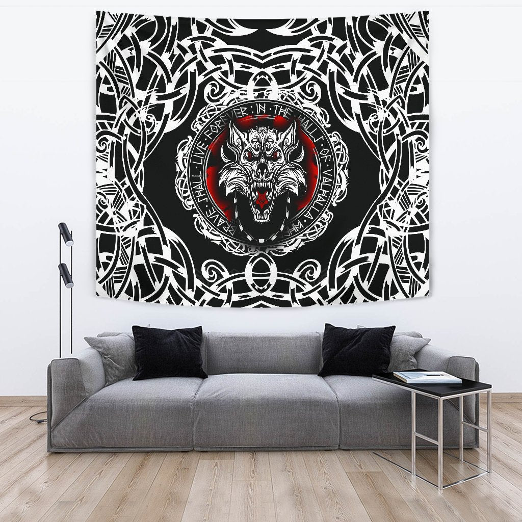 viking-tapestry-fenrir-wolf