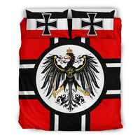 Germany flag bedding set with red/black/white stripes, iron cross, and eagle emblem