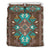 blue-pattern-brown-native-american-bedding-set