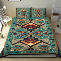Blue Tribe Design Native American bedding set LT10, multicolor geometric pattern
