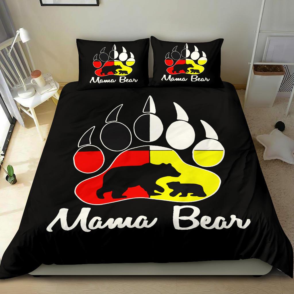 Mama Bear Baby Bear Medicine Wheels Native American Bedding Set LT10 - Wonder Print Shop