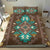 blue-pattern-brown-native-american-bedding-set