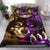 Purple Wolf Dreamcatcher Native American Bedding Set LT10 - Wonder Print Shop