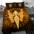 Viking Bedding Set Gold Spear Of The God Odin Gungnir and Two Gold Ravens RLT12 - Wonder Print Shop