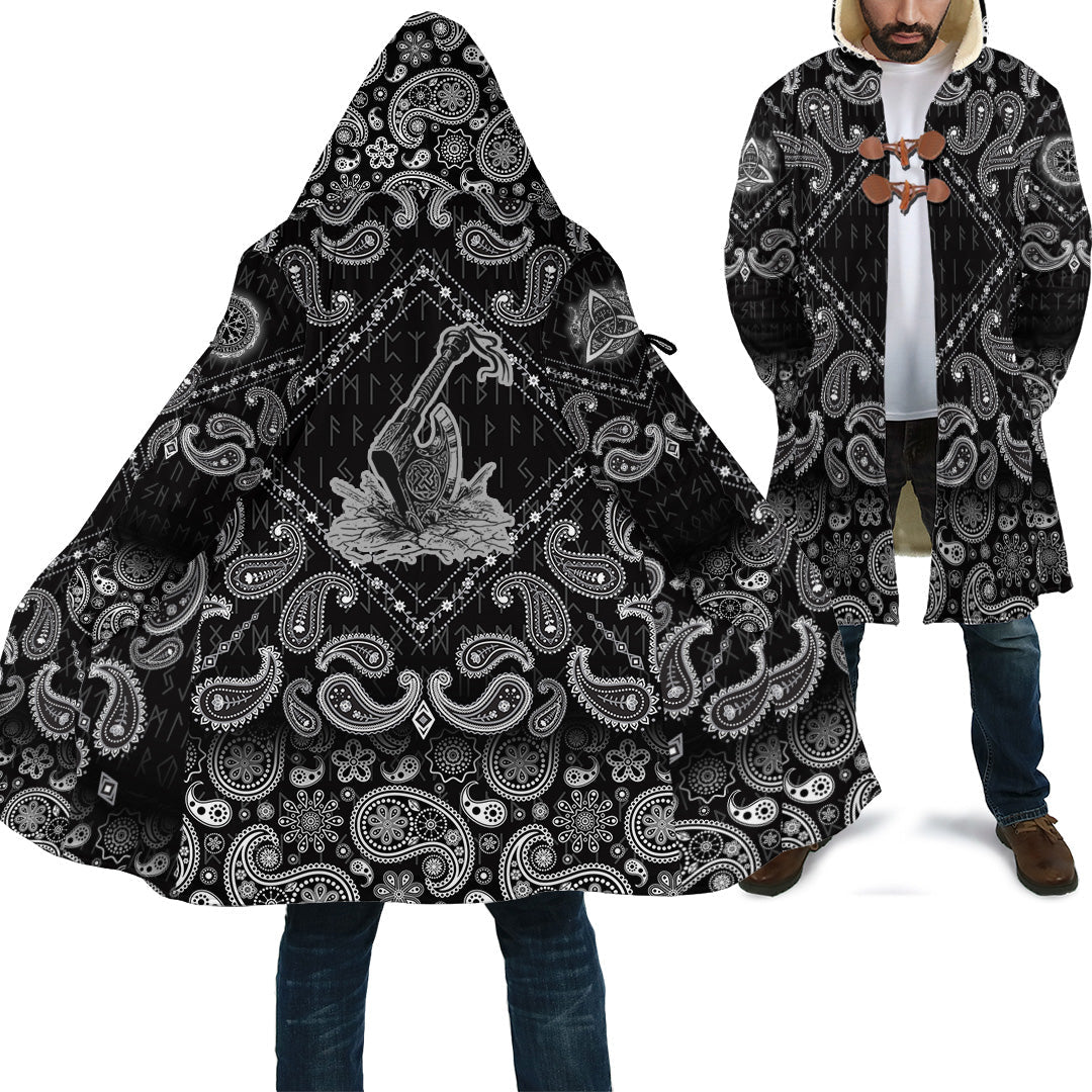 viking-cloak-axe-in-the-celtic-art-thors-hammer-axe-viking-with-bandana-paisley-style