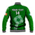 (Custom Text And Number) Ireland Rugby Go Shamrocks Baseball Jacket - Wonder Print Shop