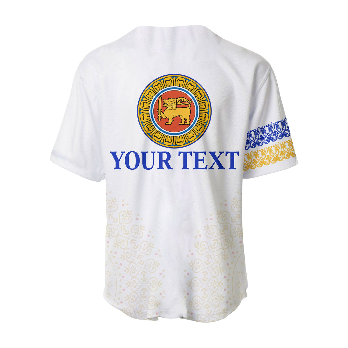 Custom Text and Number) Sri Lanka Baseball Jersey Traditional