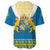 Sweden Baseball Jersey Swedish Coat Of Arms With Scandinavian Flowers - Wonder Print Shop