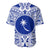 Chuuk Flag Baseball Jersey Micronesia Style Blue LT13 - Wonder Print Shop