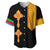 (Custom Personalised) Eritrea Tibeb Baseball Jersey Eritrean Cross Mix Flag Version Black LT13 - Wonder Print Shop