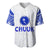 Chuuk Baseball Jersey Micronesia Simple Pattern White LT13 - Wonder Print Shop