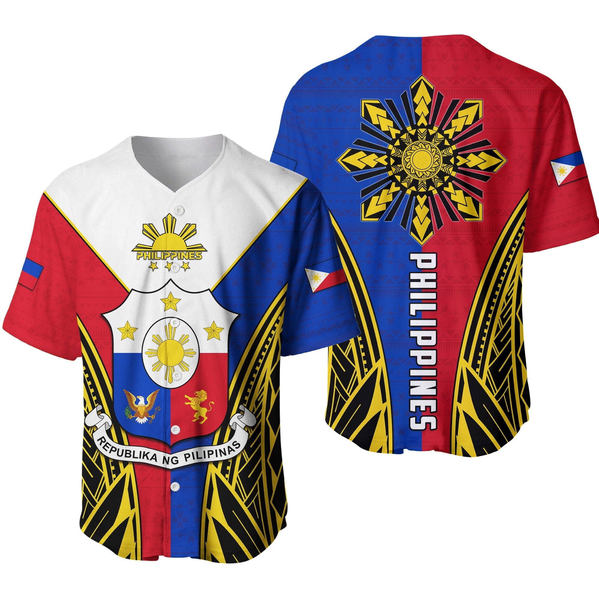 Philippines Baseball Jersey Sun Rayonnant LT13 - Wonder Print Shop