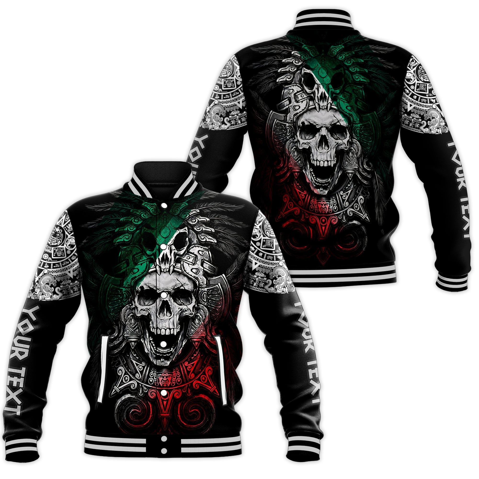 custom-personalised-mexico-baseball-jacket-skull-eagle-aztec-lt13