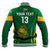 (Custom Text and Number) South Africa Cricket Baseball Jacket Proteas Champion LT13 - Wonder Print Shop