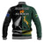 South Africa Protea and New Zealand Fern Baseball Jacket Rugby Go Springboks vs All Black LT13 - Wonder Print Shop