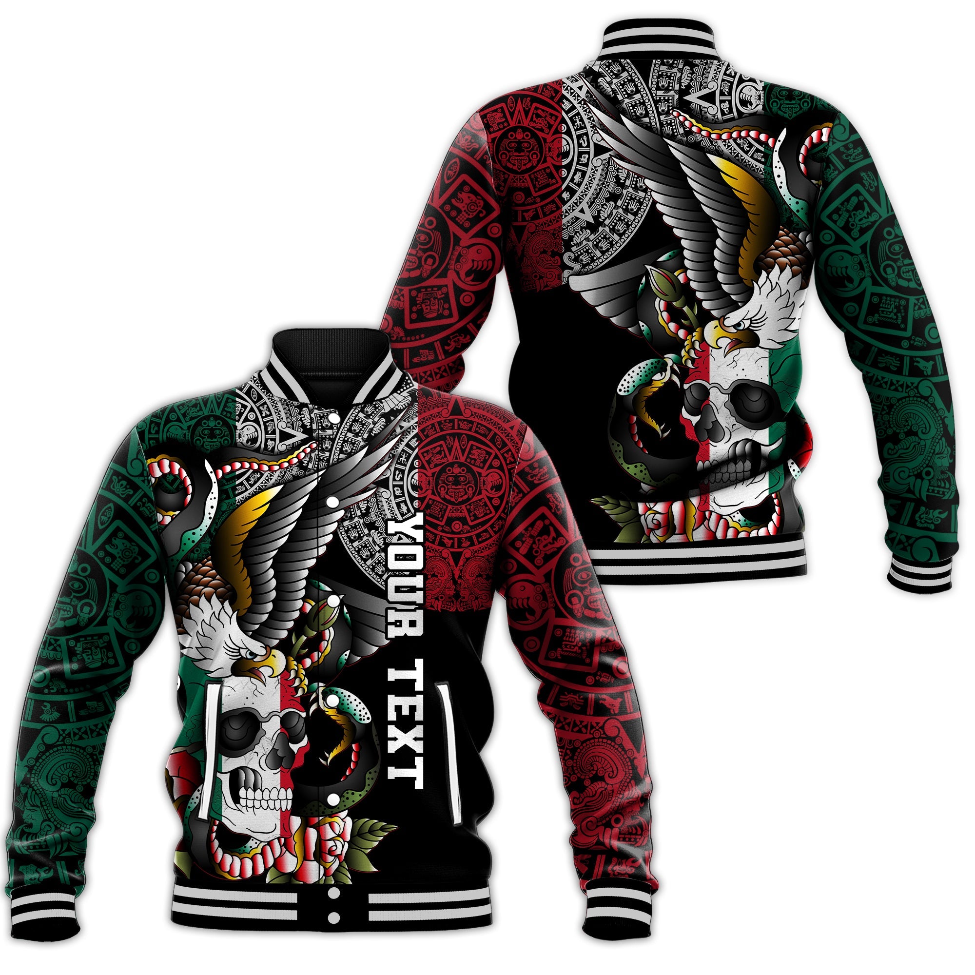 custom-personalised-mexico-baseball-jacket-mexican-skull-eagle-with-angry-snake