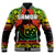 Samoa Rugby Baseball Jacket Teuila Torch Ginger Gradient Style - Wonder Print Shop