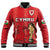 (Custom Text And Number) Wales Football Baseball Jacket Cymru Champions World Cup 2022 - Wonder Print Shop