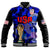 (Custom Text And Number) USA Football Baseball Jacket The Yanks Champions WC 2022 - Wonder Print Shop