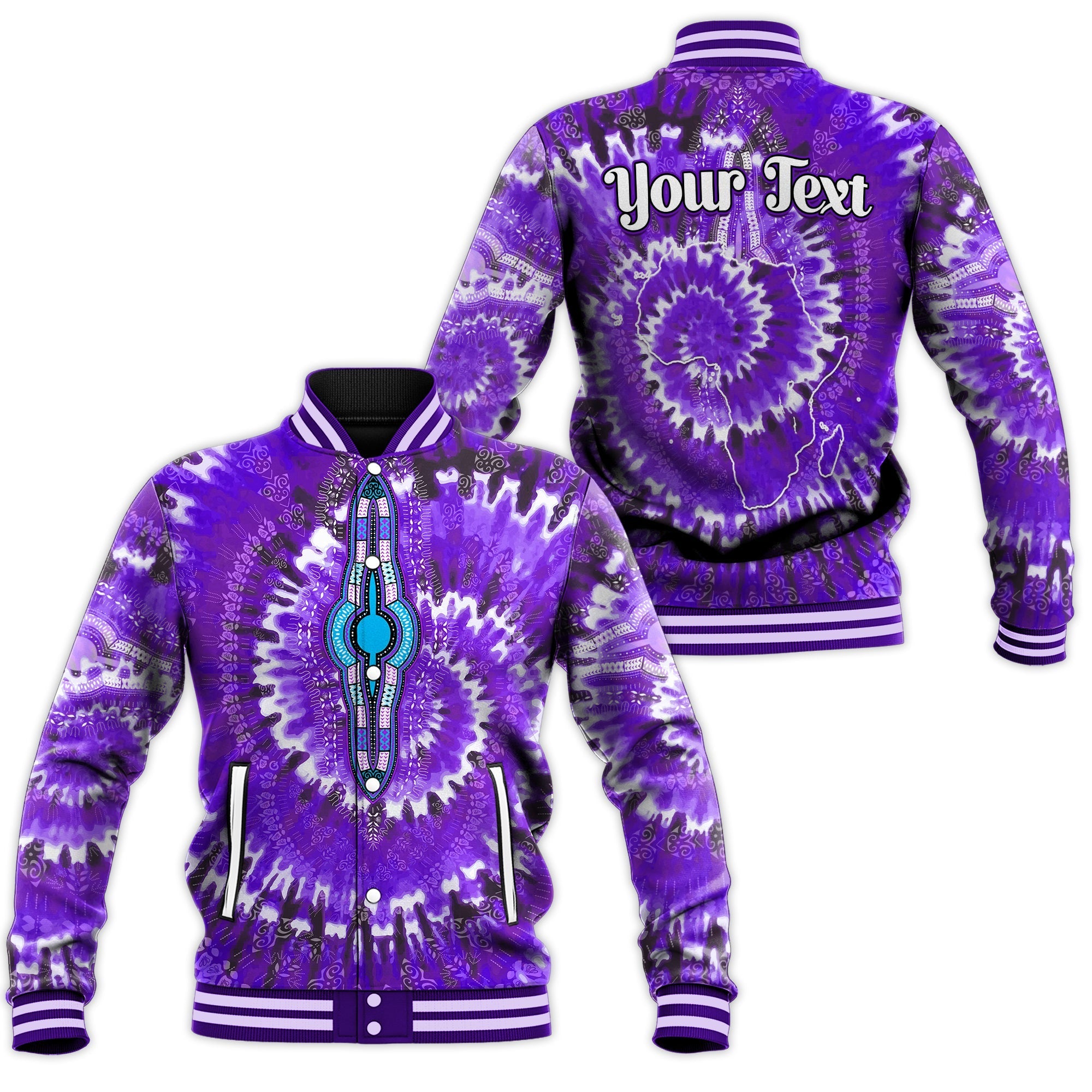 custom-personalised-africa-tie-dye-baseball-jacket-purple-fashion