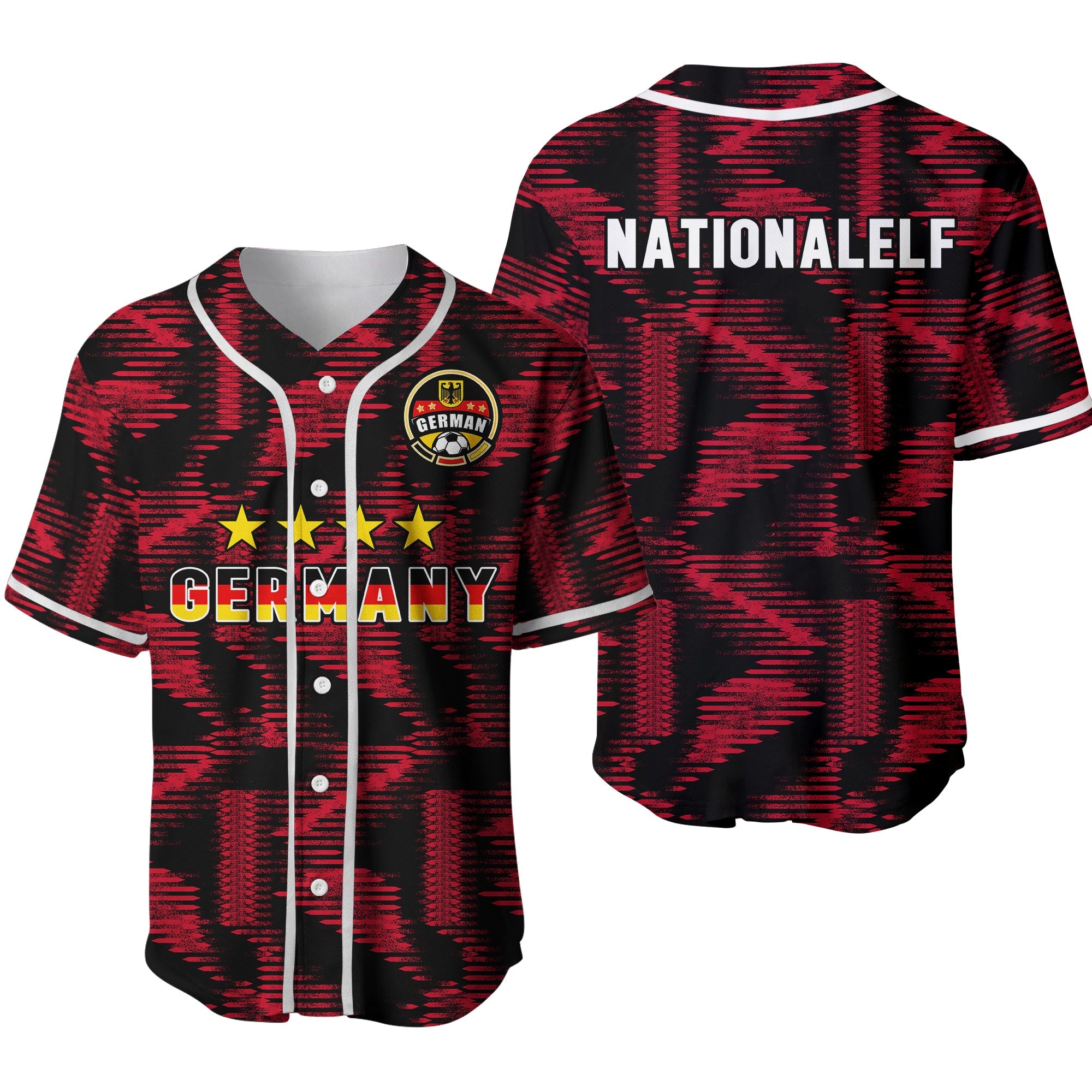 Germany Football Baseball Jersey Nationalelf 2022 Original Style Ver.02 - Wonder Print Shop