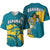 Bahamas Baseball Jersey Blue Marlin With Bahamian Coat Of Arms - Wonder Print Shop