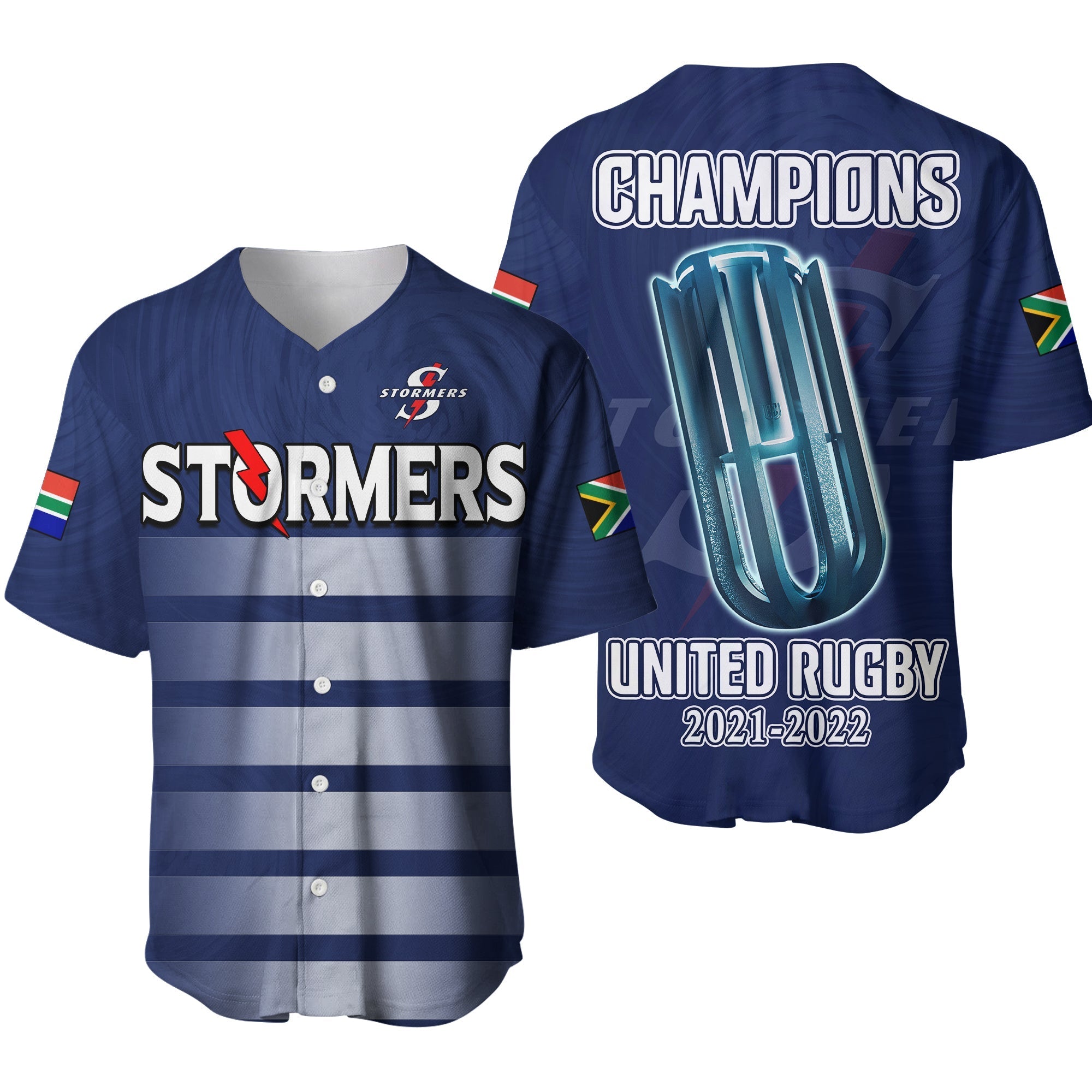 Stormers South Africa Rugby Baseball Jersey We Are The Champions URC Unity - Wonder Print Shop