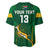 (Custom Text and Number) South Africa Rugby Baseball Jersey Springboks Champion LT13 - Wonder Print Shop