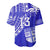 Custom Text and Number Fiji Rugby Sevens Baseball Jersey Fijian 7s Tapa Polynesian Blue Ver.02 LT13 - Wonder Print Shop