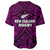 New Zealand Silver Fern Rugby Baseball Jersey All Black Purple NZ Maori Pattern LT13 - Wonder Print Shop