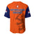 Netherlands Cricket Baseball Jersey ODI Simple Orange Style - Wonder Print Shop