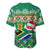 South Africa Christmas Baseball Jersey King Protea Geseende Kersfees - Wonder Print Shop