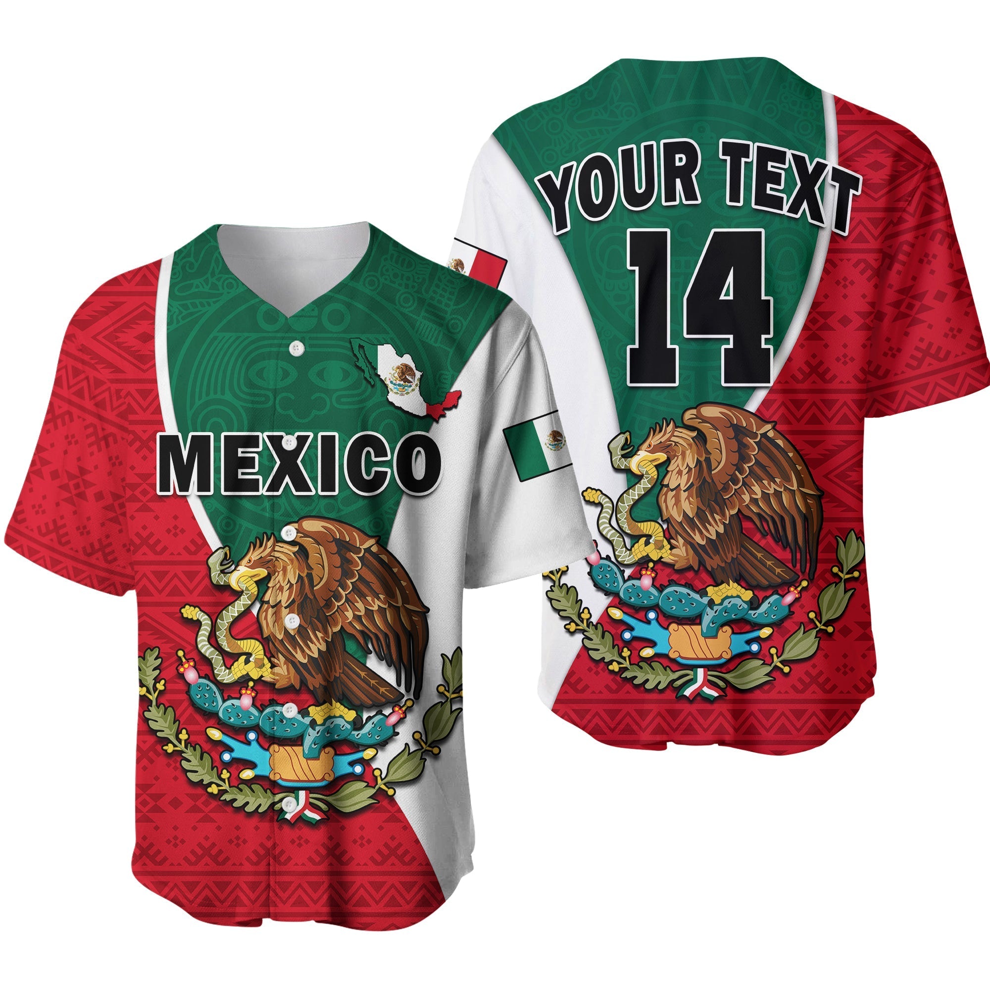 custom-text-and-number-mexico-baseball-jersey-mexican-aztec-pattern