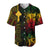 Ethiopia Lion Reggae Baseball Jersey Ethiopian Cross LT13 - Wonder Print Shop