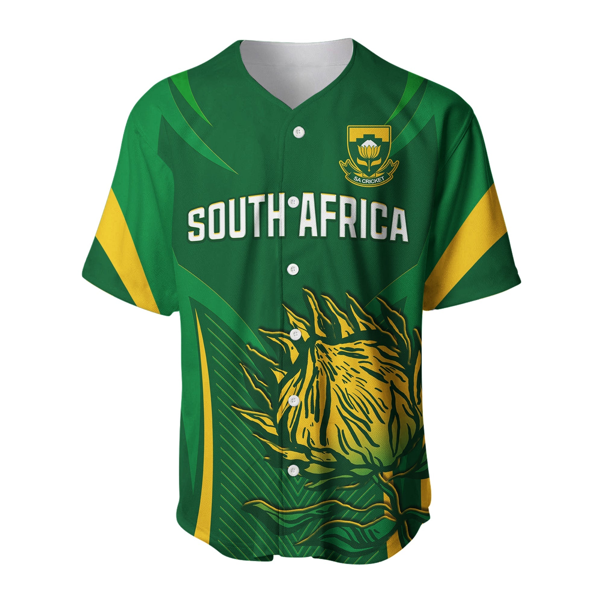 South Africa Cricket Baseball Jersey Proteas Champion LT13 - Wonder Print Shop