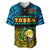 Custom Personalised Torba Province Baseball Jersey Vanuatu Pig Tusk Polynesian Flag Style - Wonder Print Shop