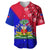 Haiti Baseball Jersey Haiti Flag Dashiki Simple Style - Wonder Print Shop