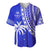 Custom Text and Number Fiji Rugby Sevens Baseball Jersey Fijian 7s Tapa Polynesian Blue Ver.02 LT13 - Wonder Print Shop