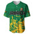 Jamaica Athletics Baseball Jersey Jamaican Flag With African Pattern Sporty Style - Wonder Print Shop