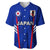 (Custom Text and Number) Japan Football Baseball Jersey Samurai Blue World Cup 2022 - Wonder Print Shop