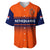 (Custom Text And Number) Netherlands Cricket Baseball Jersey ODI Simple Orange Style - Wonder Print Shop