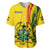 Ghana Baseball Jersey Ghanan Coat Of Arms Mix Kente Pattern - Wonder Print Shop