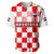 (Custom Text And Number) Croatia Football Baseball Jersey Hrvatska Checkerboard Red Version - Wonder Print Shop