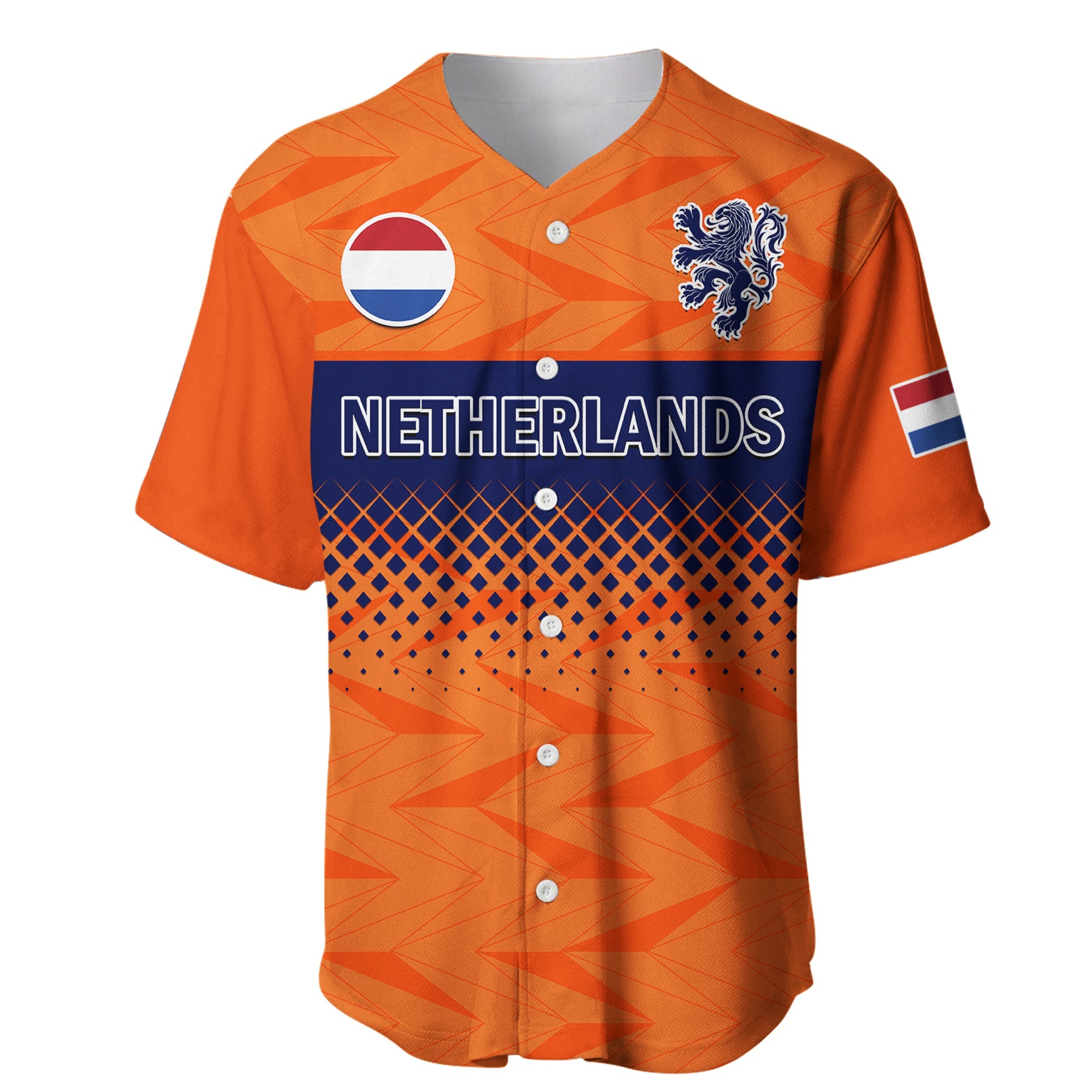 Netherlands Football Baseball Jersey Holland World Cup 2022 - Wonder Print Shop