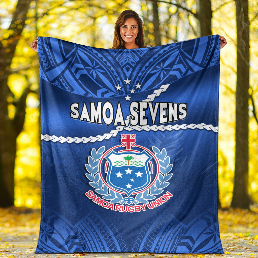 samoa-rugby-premium-blanket-manu-samoa-polynesian-hibiscus-blue-style-ver02