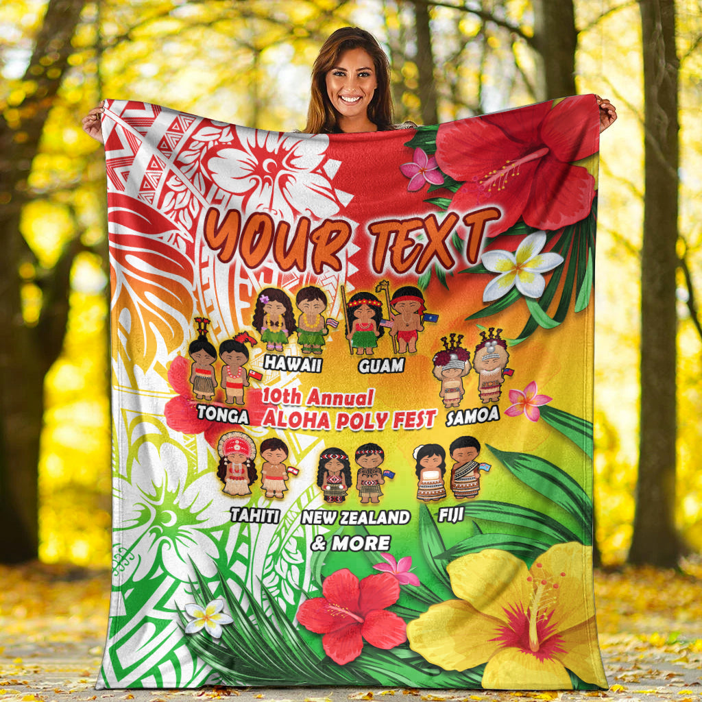 custom-personalised-aloha-poly-fest-premium-blanket-polynesian-pattern-with-tropical-flowers-lt14